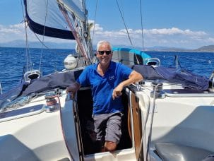 Pieter, schipper bij Zeilnet